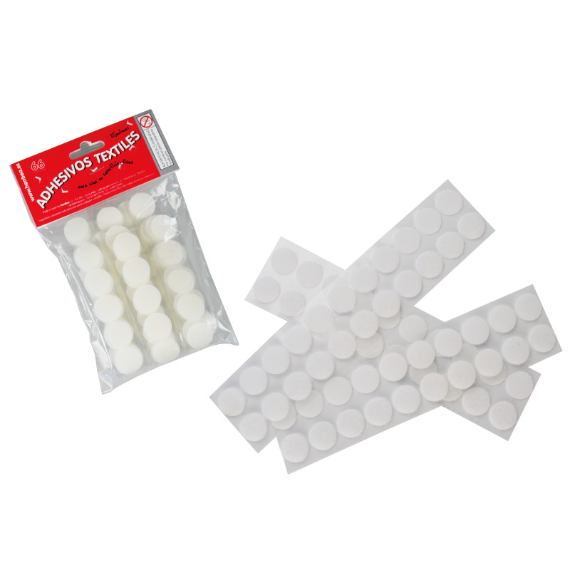 VELCRO ADHESIVO BOLSA CON 66 CUADRADOS SEPARADOS HENBEA 847