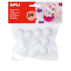 BOLAS POREXPAN Ø25MM  10 U APLI