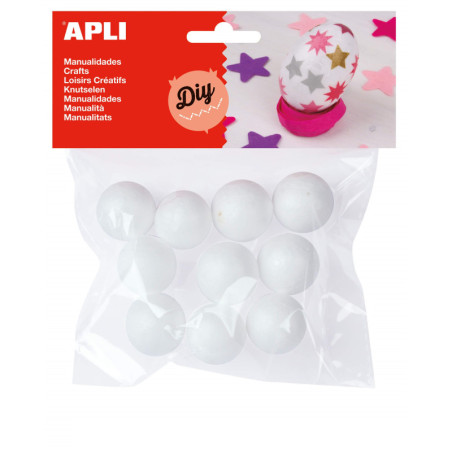 BOLAS POREXPAN Ø25MM  10 U APLI
