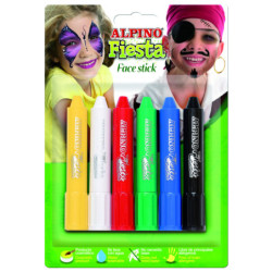 MAQUILLAJE BARRA STICK SET 6u. 5G FACE STICK ALPINO.