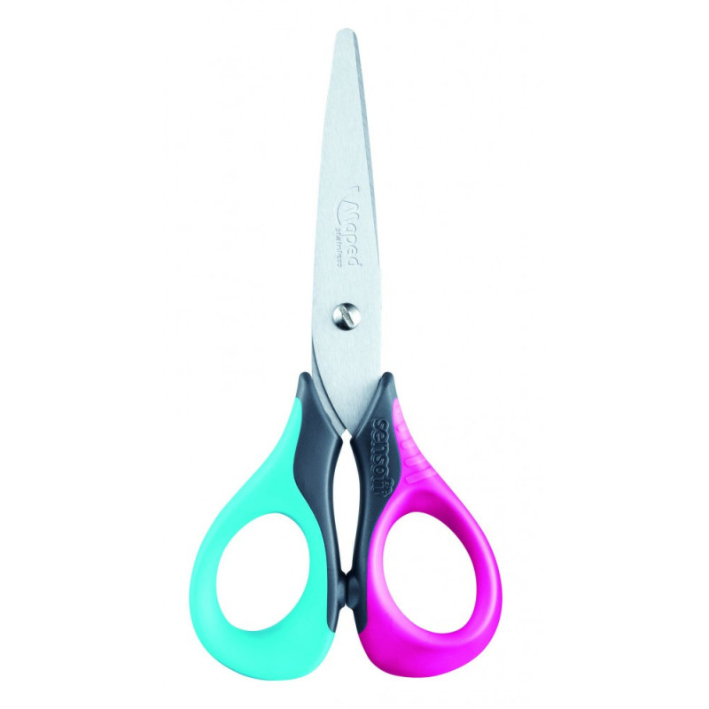 TIJERA ESCOLAR SENSOFT 13CM ZURDOS MAPED expositor - PRECIO X UD 693501