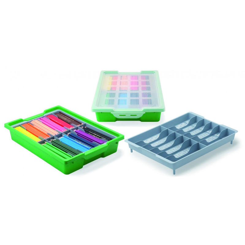 CAJA PLASTICO+TAPA+BANDEJA CLASIFICADORA 12 DPTOS. FAIBO 881