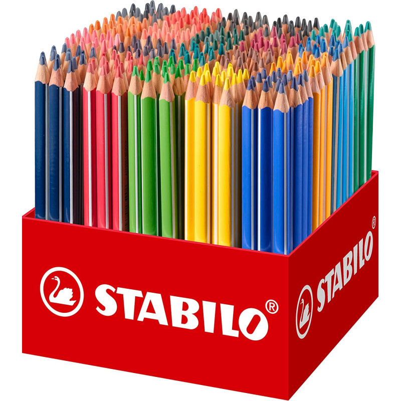 LAPICEROS COLOR SET ESCOLAR 300u. 20 COLORES STABILO TRIO
