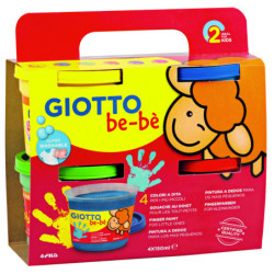 PINTURA DE DEDOS GIOTTO BE-BÈ 4x150G