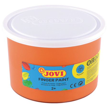 PINTURA DE DEDOS JOVI BOTE 500 ML - NARANJA