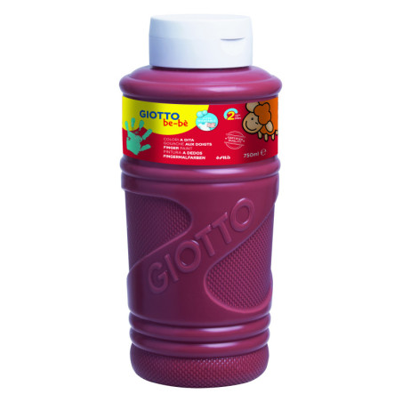 PINTURA DE DEDOS GIOTTO BE-È BOTELLA 750 ML - MARRÓN