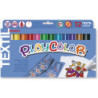 TEMPERA SOLIDA TEXTIL POCKET 5G 12 UDS SURTIDO PLAYCOLOR