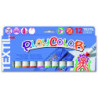 TEMPERA SOLIDA TEXTIL ONE 10G 12 UDS SURTIDO PLAYCOLOR