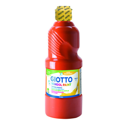 TEMPERA LAVABLE ROJO BERMELLON 500 ML GIOTTO