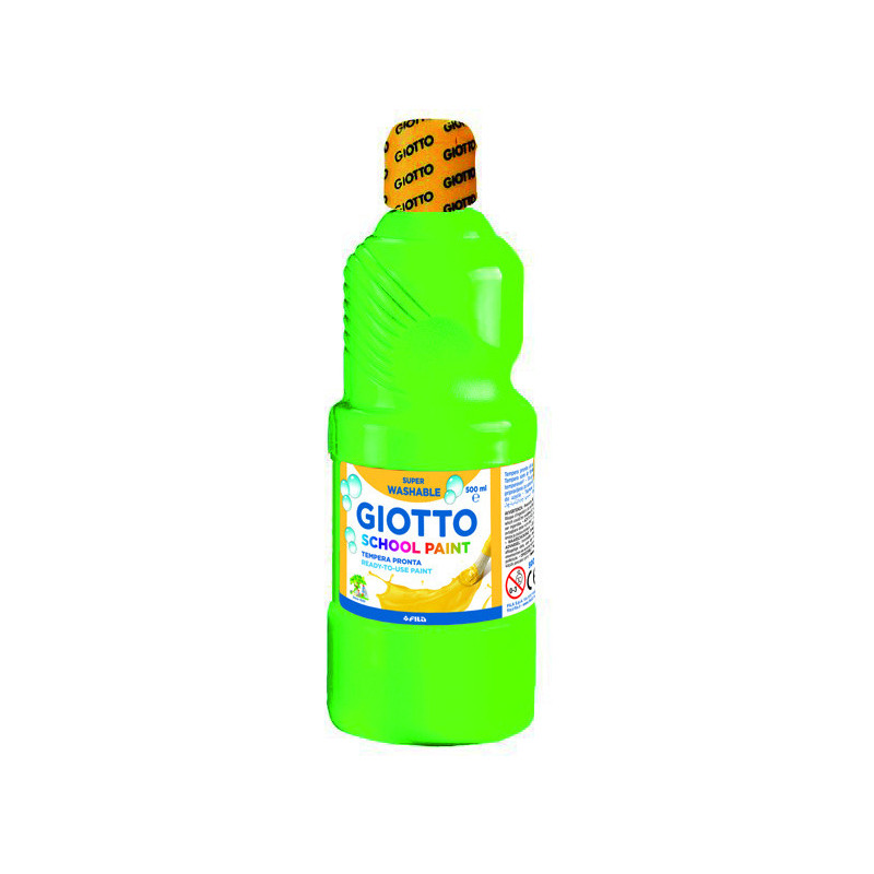 TEMPERA LAVABLE VERDE ESMERALDA 500 ML GIOTTO