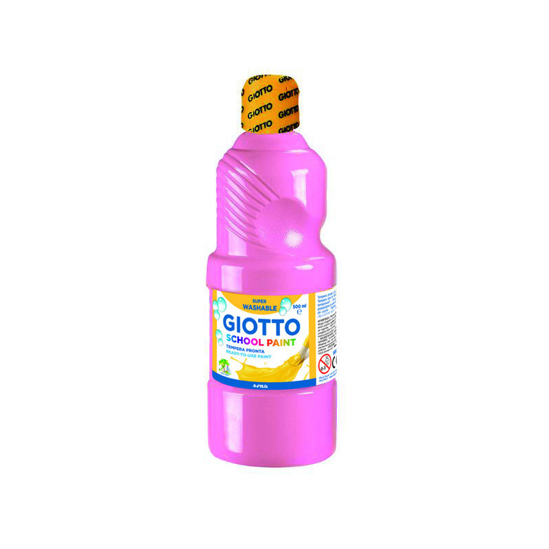 TEMPERA LAVABLE ROSA CLARO 500 ML GIOTTO