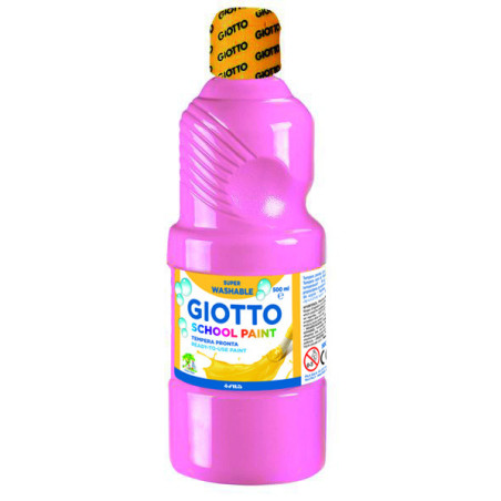 TEMPERA LAVABLE ROSA CLARO 500 ML GIOTTO