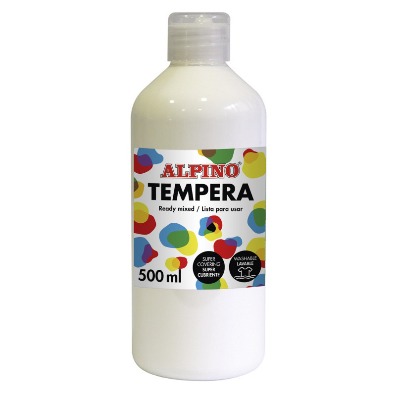 TEMPERA LIQUIDA 500 ML BLANCO ALPINO
