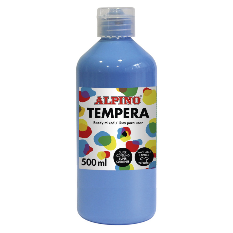 TEMPERA LIQUIDA 500 ML AZUL CYAN ALPINO