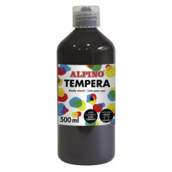 TEMPERA LIQUIDA 500 ML NEGRO ALPINO