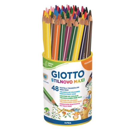 LAPICEROS COLOR GIOTTO STILNOVO MAXI BOTE 48u. FILA