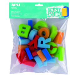 SELLOS DE ESPONJA LETRAS MAYUSCULAS ABC 26U APLI 17465