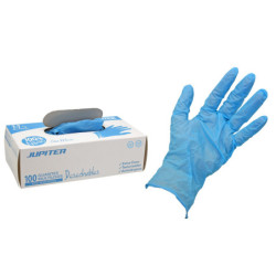 GUANTE JUPITER NITRILO AZUL S/P CAJA 100UDS T-6 POESSA