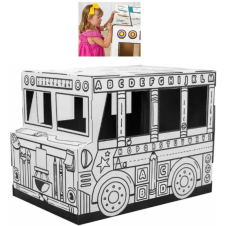 AUTOBÚS DE CARTÓN PARA PINTAR (FSC) FELLOWES