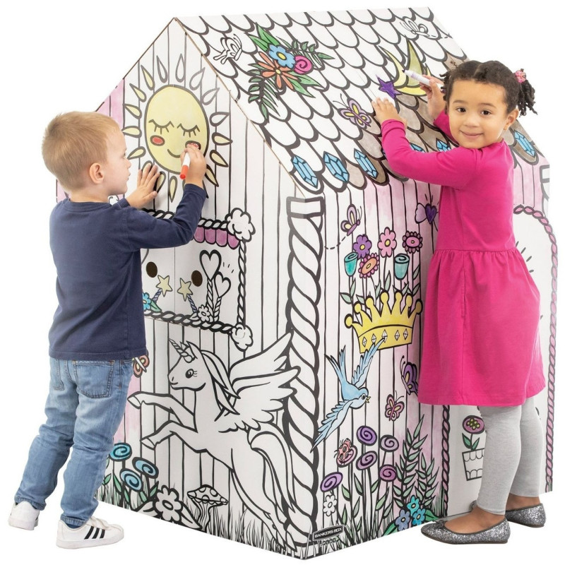 CASA DE CARTÓN XL PARA PINTAR FSC® UNICORNIO (CAJA UNITARIA RETAIL) FELLOWES