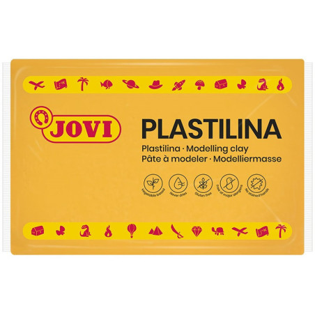 PLASTILINA CJ.15u. 350G AMARILLO OSCURO JOVI 7203