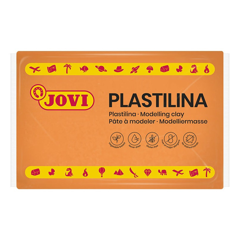PLASTILINA CJ.15u. 350G NARANJA JOVI 7204