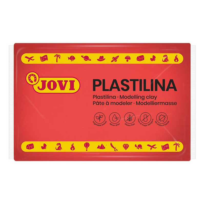 PLASTILINA CJ.15u. 350G ROJO JOVI 7205
