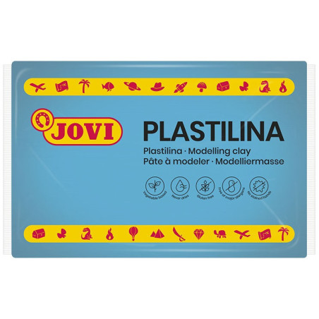 PLASTILINA CJ.15u. 350G AZUL CLARO JOVI 7212