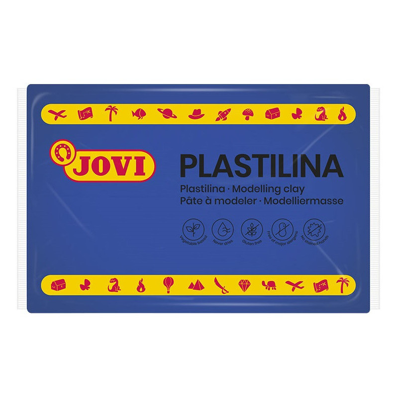 PLASTILINA CJ.15u. 350G AZUL OSCURO JOVI 7213