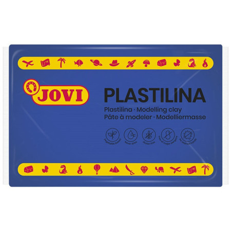 PLASTILINA CJ.15u. 350G AZUL OSCURO JOVI 7213