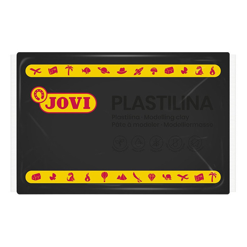 PLASTILINA CJ.15u. 350G NEGRO JOVI 7215