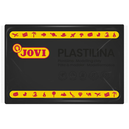 PLASTILINA CJ.15u. 350G NEGRO JOVI 7215