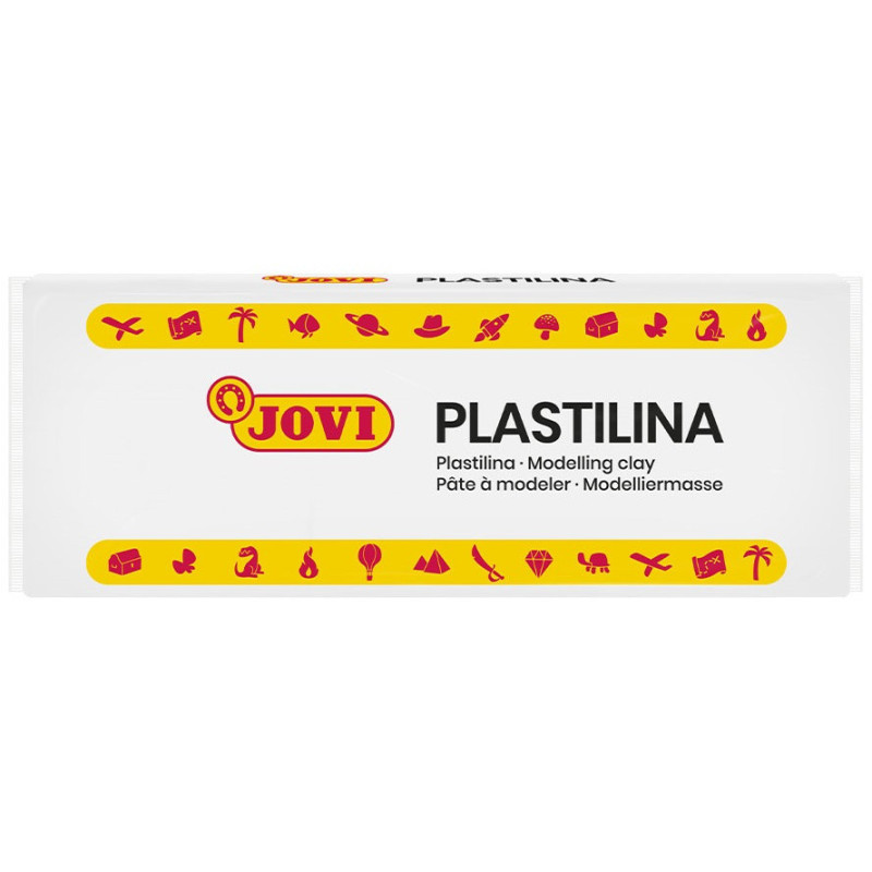 PLASTILINA CJ.15u. 150G BLANCO JOVI 7101
