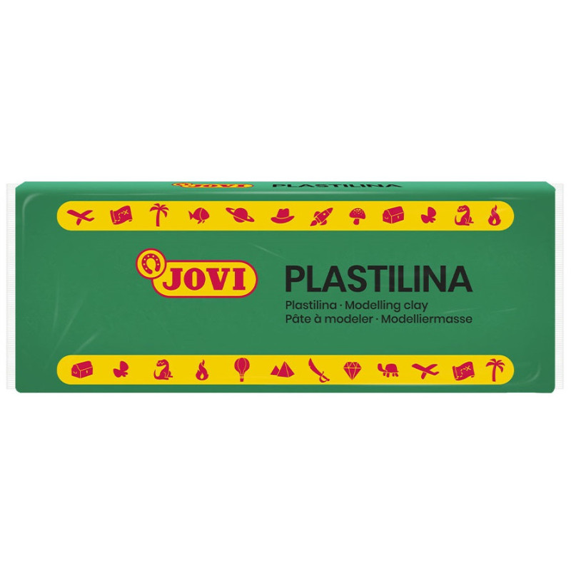 PLASTILINA CJ.15u. 150G VERDE CLARO JOVI 7110