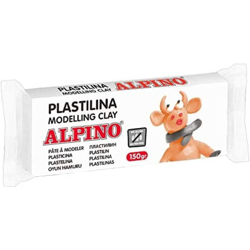 PLASTILINA CJ 12u. 150G BLANCO ALPINO
