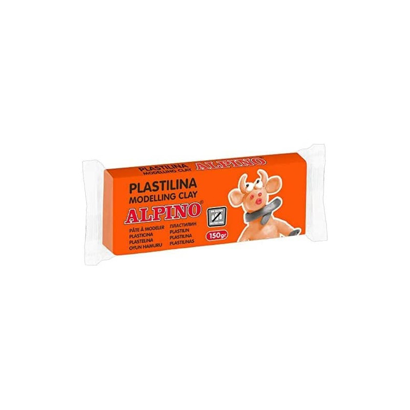 PLASTILINA CJ 12u. 150G NARANJA ALPINO