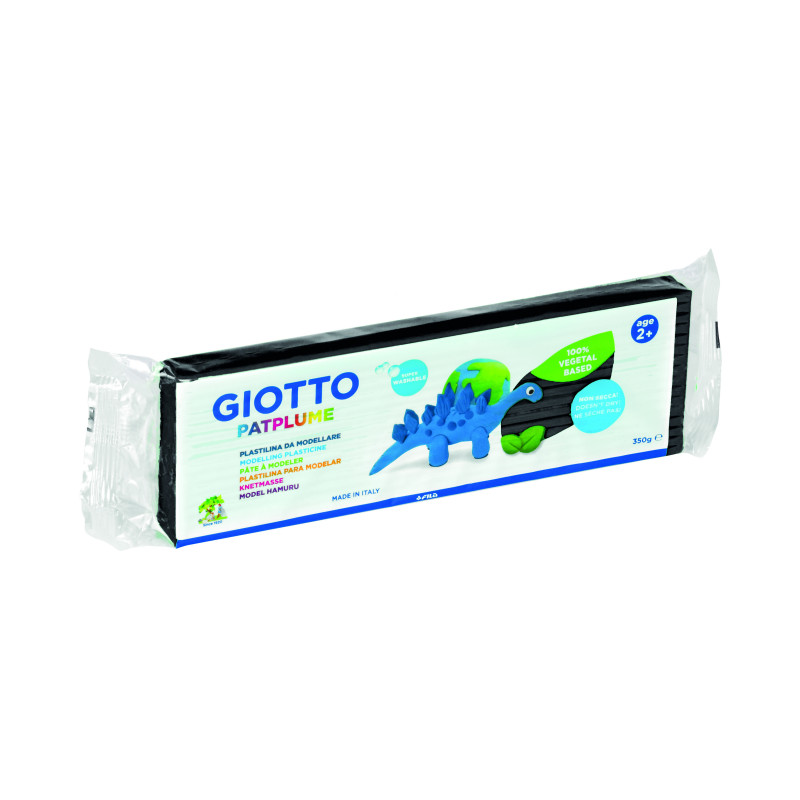 PLASTILINA PATPLUME 350G NEGRO GIOTTO
