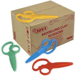 TIJERAS COLORES SURTIDOS DOUGH SCISSORS CAJA 25 UDS JOVI