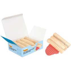 RODILLOS DE MADERA DIFERENTES TEXTURAS (3 UDS X 3 TEXTURAS) CAJA 9u. JOVI