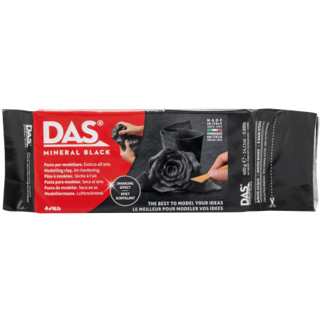 PASTA MOLDEAR MINERAL BLACK 400 G DAS