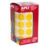GOMETS REDONDOS 10,5MM AMARILLO ROLLO 4720u. APLI 4851