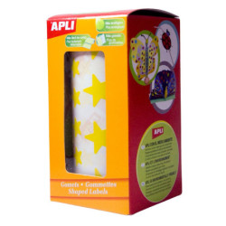 GOMETS ESTRELLAS GRANDES Y PEQUEÑAS AMARILLO ROLLO 2360u. APLI 4887