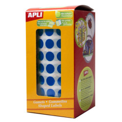 GOMETS REDONDOS 10,5MM AZUL ROLLO 4720u. APLI 4852