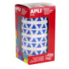 GOMETS TRIANGULARES 10,5x10,5x10,5MM AZUL ROLLO 6136u. APLI 4864