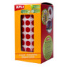 GOMETS REDONDOS 15MM ROJO ROLLO 2832u. APLI 4857