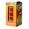 GOMETS CUADRADOS 10x10MM ROJO ROLLO 6372u. APLI 4873