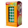 GOMETS REDONDOS 15MM VERDE ROLLO 2832u. APLI 4858