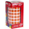 GOMETS REDONDOS 10,5MM NARANJA ROLLO 4720u. APLI 11477