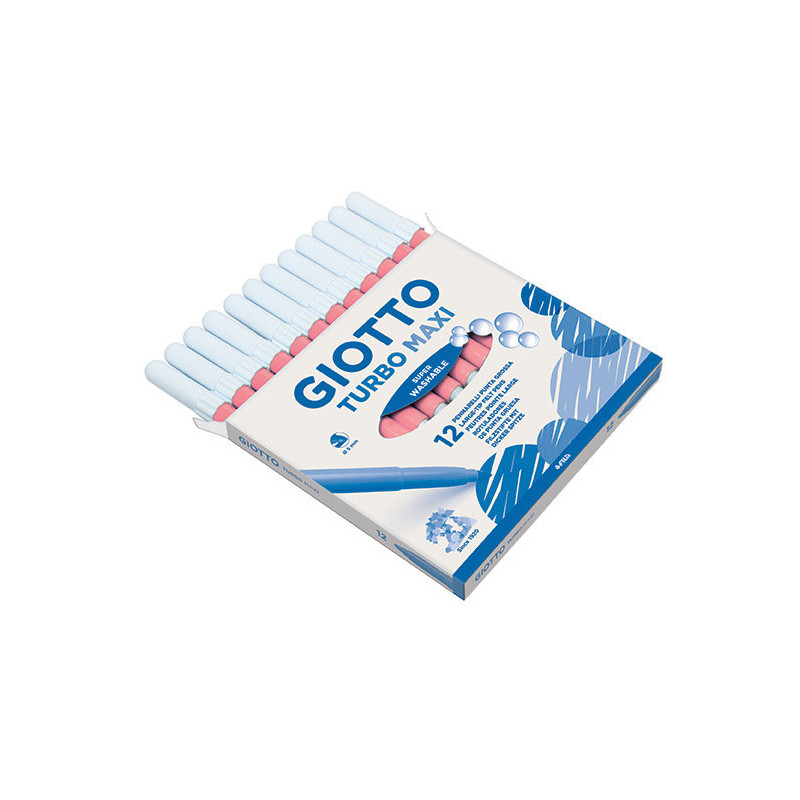 MARCD.ES COLORES GIOTTO TURBO MAXI ROSA CL CJ.12