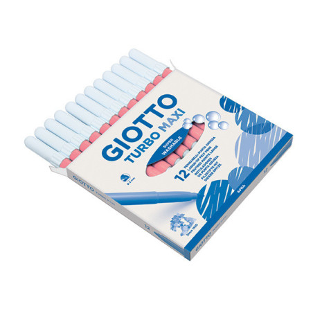 MARCD.ES COLORES GIOTTO TURBO MAXI ROSA CL CJ.12